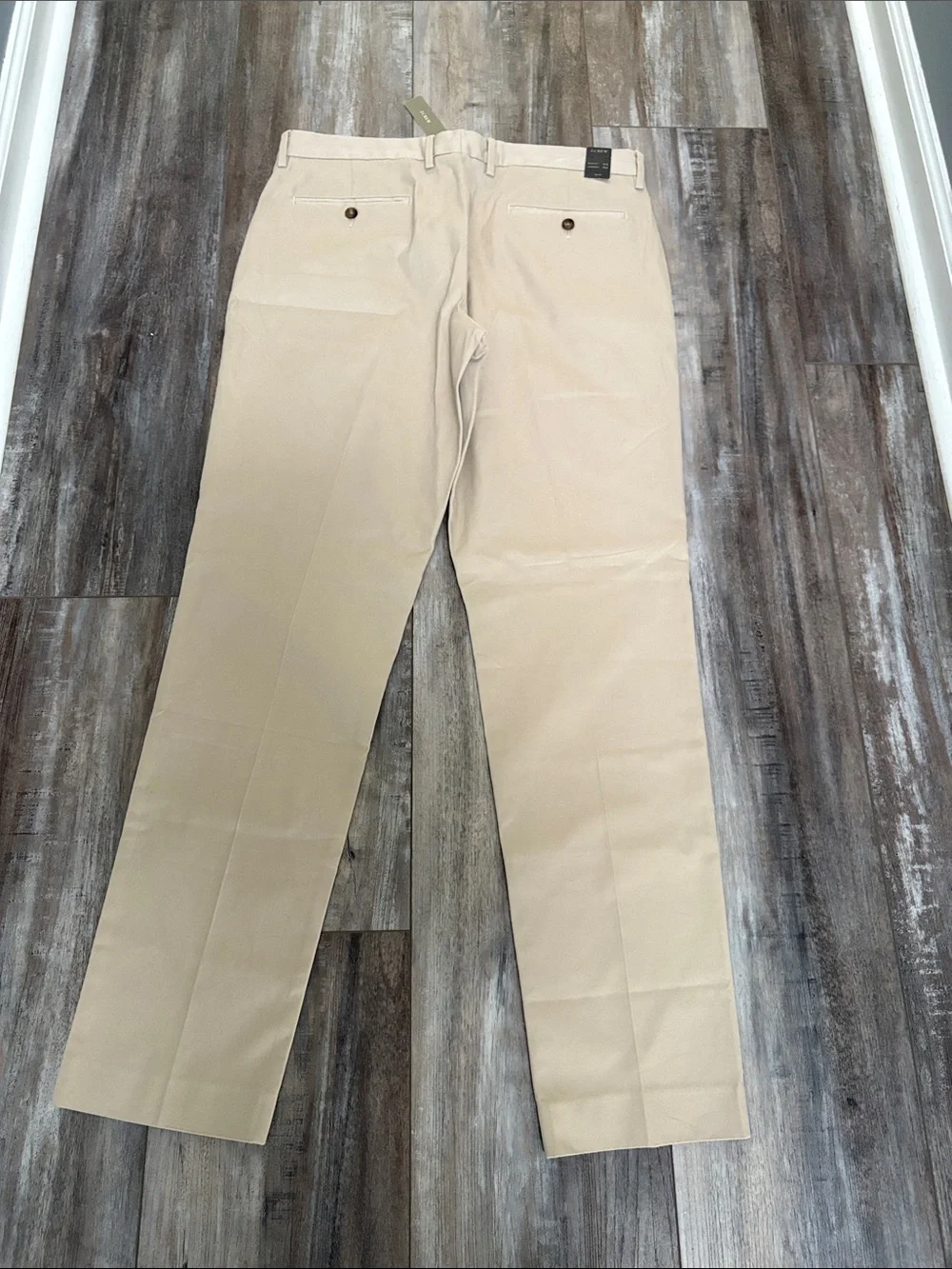 NWT J. Crew Bowery Dress Pant 34x34 Stretch Chino Khaki Slim Preppy Work Office